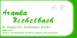 aranka michelbach business card
